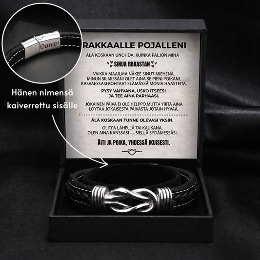 Kaiverrettu Rannekoru Pojalleni